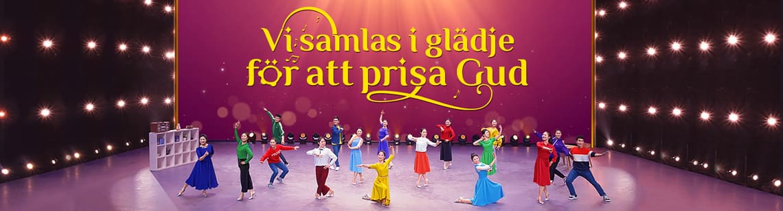 Vi samlas i glädje för att prisa Gud