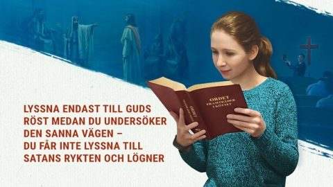 Lyssna endast till Guds röst medan du undersöker den sanna vägen – du får inte lyssna till Satans rykten och lögner